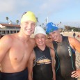 The Schroeder family, from left, son Grant, daughter Erica and mom Dawn did the 1k ocean swim together at the Reef and Run Series. (Photo by Randy Weiss)