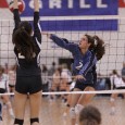 Kunz SpiPke Anastasia Kunz of the SBVC 16-Blues hits angle against a block during a second-round qualifying match. (Photo by Jourdi De Werd)