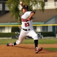 SBCC_23 SBCC's Shane Turner pitched the eighth and ninth innings on Saturday.