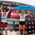 finalists991quik12kirstin_n Taj Burrow, left, and Stephanie Gilmore, right, captured the first WCT titles of the season at Snapper Rocks. (Kirsten Scholtz/ASP)