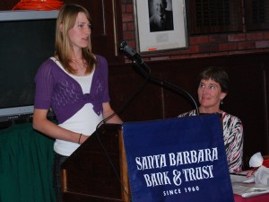 Santa Barbara High's Rebecca Neilsen-Robbins received the Round Table's Scholar Athlete of the Year award for the Dons on Monday