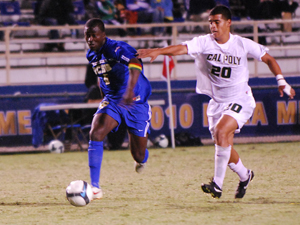 UCSB's Michael Tettehassisted Luis Silva for Wednesday night's only goal.