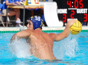 UCSB's Milos Golic scores on this penalty shot to give the Gauchos a 4-3 lead in the second quarter