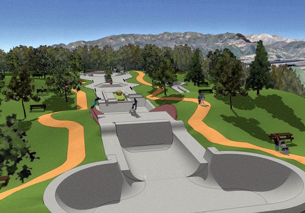 Here's a conceptual image of the proposed skate park in Carpinteria.