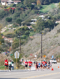 Cliff Drive's upward climb proved extra-grueling near the end of the race