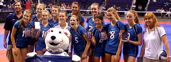 The Santa Barbara Volleyball Club travels to compete many weekends during the season.