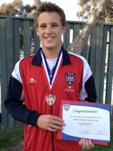 Miles with his ODP Olympic Team National Training; Selection Camp certificate