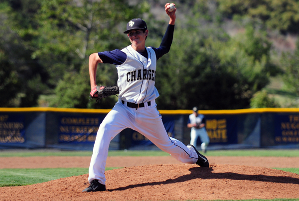 Dos Pueblos starting pitcher Josh Tedeschi earned his 10th win of the season on Friday.