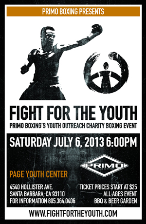 Event Poster for 'Fight for the Youth'