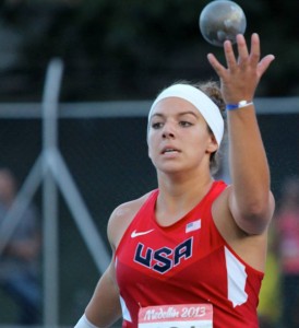 Stamatia Scarvelis won state, national and international titles in the shot put.