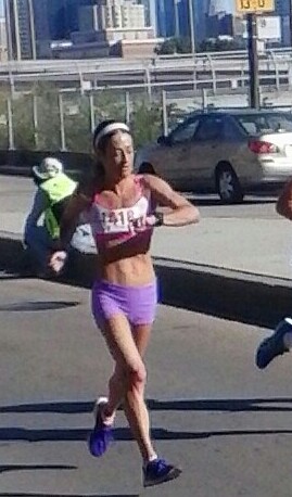 Joy Moats of Santa Barbara ran the Chicago Marathon in 2 hours, 48 minutes.
