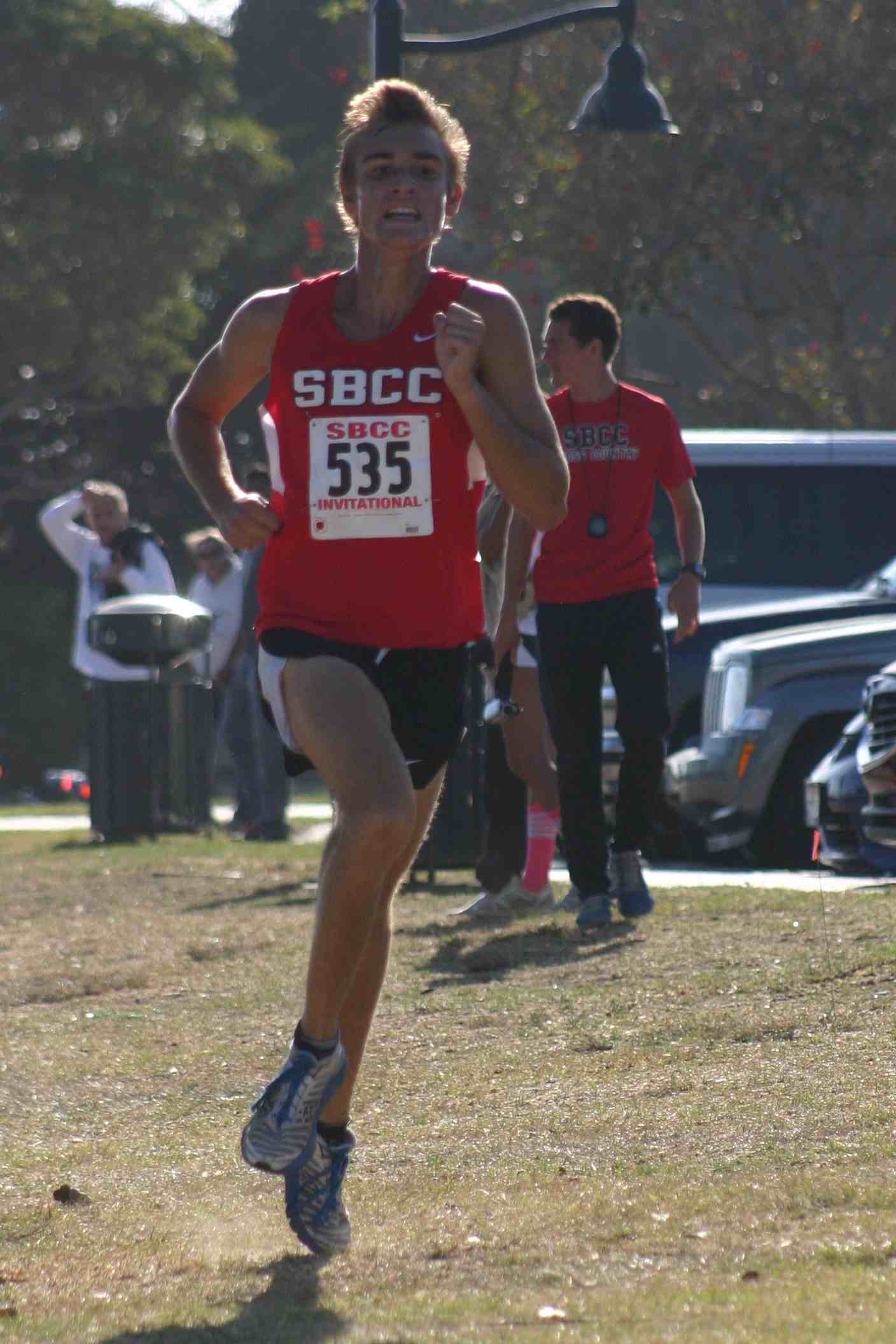 Ian Robers took first place at the SBCC Invitational cross country race.