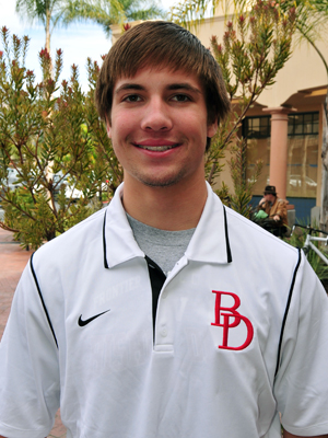 Mitchell Oleson is Bishop Diego's Scholar-Athlete of the Year.