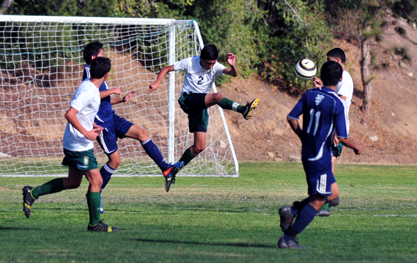 Santa Barbara and San Marcos combined to score six goals in the boys frosh/soph game.