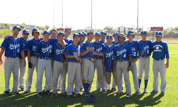 The Royals team following a victory 