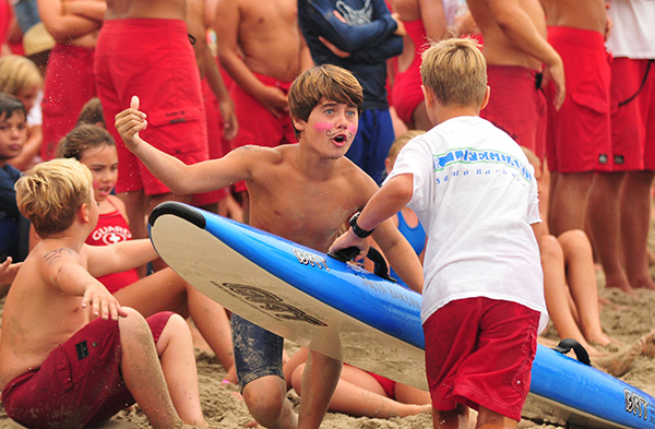Junior Lifeguards Paddle Relay