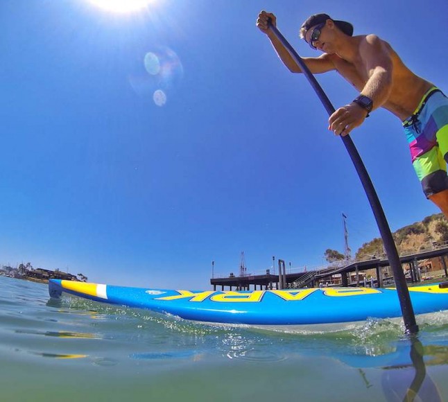 Stand-Up Paddle surfing has taken Santa Barbara's Matt Becker all over the world. He is one of the elite competitors in the sport. (Photo courtesy of Matt Becker)