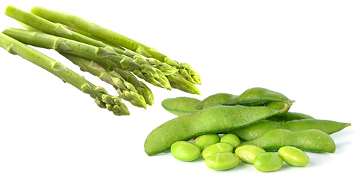 Asparagus and Edamame are the foundation of an easy salad to make that is loaded with phytonutrients, fiber and protein.