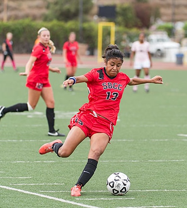Sandy Grimaldo recorded a hat trick to lift SBCC past Ventura for the WSC North title.