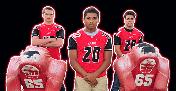 Bishop Diego's (l to r) Matt Shotwell, Abel Gonzalez and Isaac Salcedo are Presidio Sports' All-City Players of the Year for 2014.