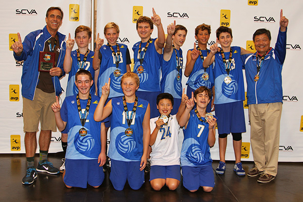 The  Santa Barbara Coast Volleyball Club under-14 boys qualified for the Junior Nationals.