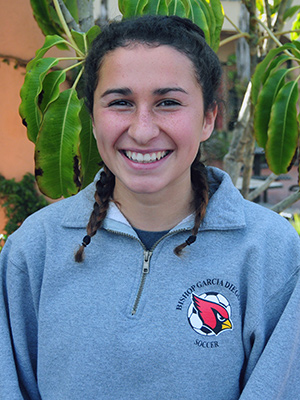 Jill Giannini is the leading goal scorer for the Bishop Diego girls soccer team.