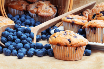 Blueberry-Muffins-with-Stevia