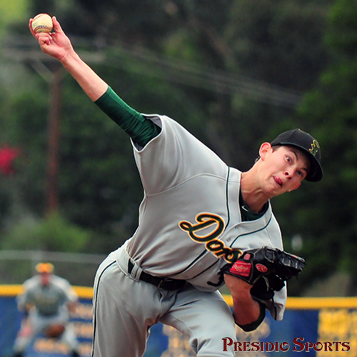 Santa Barbara High's Kevin Gowdy allowed one run in five innings in Tuesday's game.