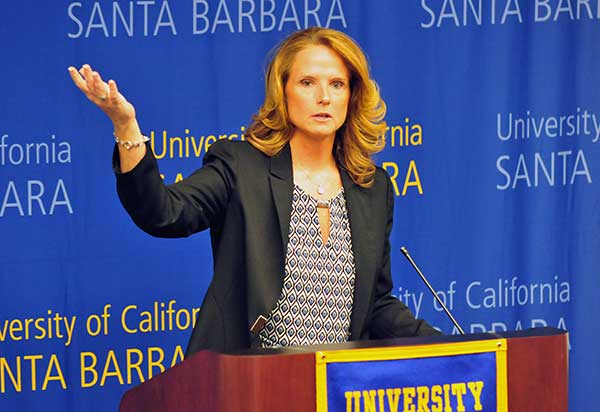 Bonnie Henrickson is the new women's basketball coach at UCSB. She previously coached at Kansas and Virginia Tech.