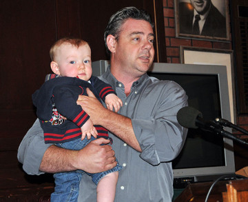 Burich's young son Connor was introduced to the sports community at a Round Table event in 2011.