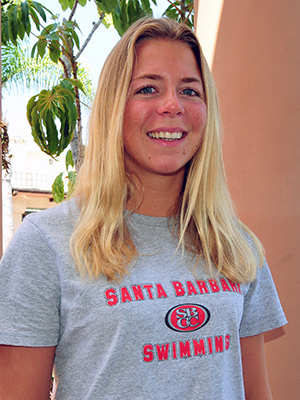 Rachelle Visser led SBCC to its first WSC Swimming Championship.