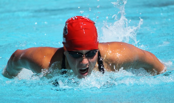 Rachelle Visser was named WSC Swimmer of the Year after winning three events at the WSC championshihps.