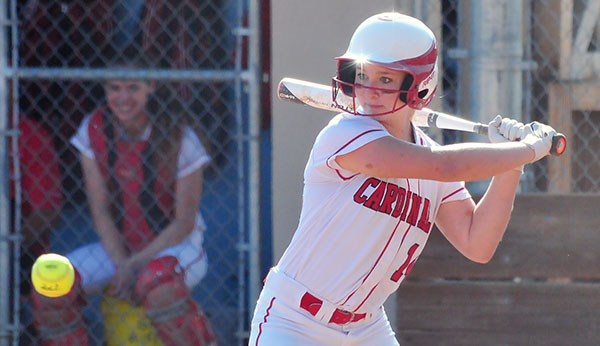 Bishop Diego's offense has scored 47 runs in two CIF games. Kara Murray pictured. (Presidio File Photo)