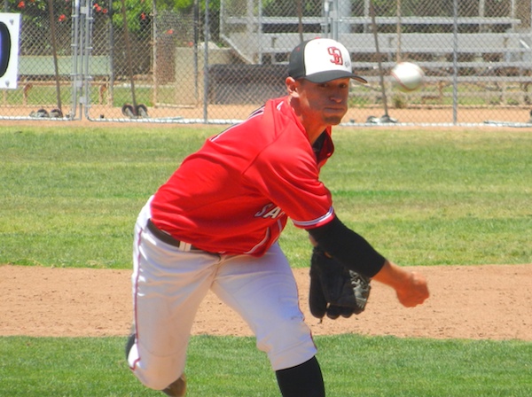 Justin Bruce needed only 65 pitches to beat Rio Hondo and clinch a playoff series for the Vaqueros