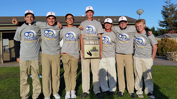 The San Marcos boys golf team won the CIF Central Coast Division title at windy Cypress Ridge in Arroyo Grande.