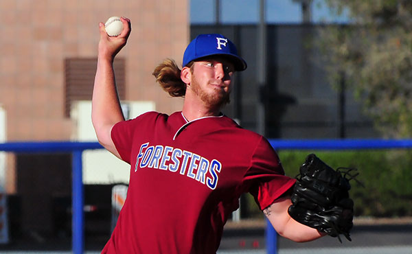 Foresters pitcher Cody Crouse was the winning pitcher on Tuesday. (Presidio Sports Photo)