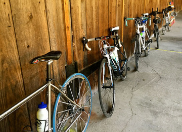 Bikes line up for Mary's Ride. (McTavish Courtesy Photo)