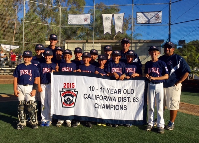 The Goleta Valley South Little League 11-under All-Stars are the 2015 District 63 champions.