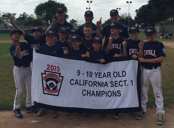 The Goleta Valley South Little League 10-Under All Stars won the Section 1 title.