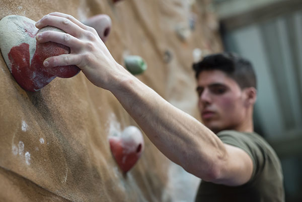 UCSB's Fun & Fitness Festival features the climbing wall at the RecCen. 