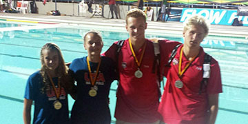 National Youth Team Members Abbi HIll, Jewel Roemer, Miles Cole and Jake Erdhardt. (Courtesy Photo)