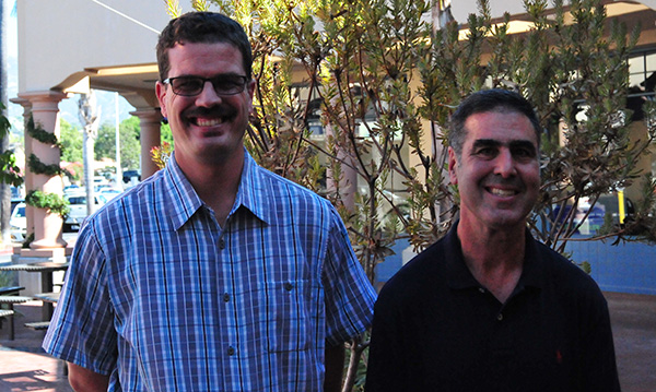 Santa Barbara Special Olympics Athletes of the Month honorees Kyle Peterscalia, left, and Steve Krouskopf.