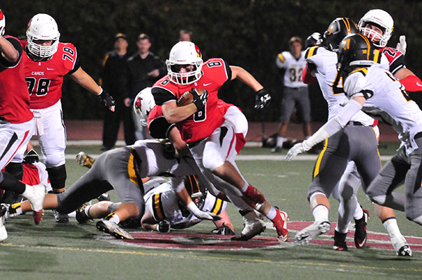 Mike Soracco rushed for 269 yards and two touchdowns in Bishop Diego's wild win over Newbury Park.