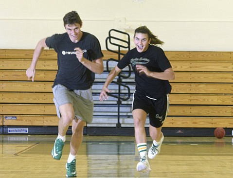 High school basketball stars Bolden Brace and Amber Melgoza, both signed to Division 1 scholarships, have one more season to play at Santa Barbara High. (Paul Wellman Photo)